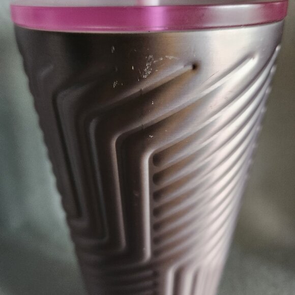 Starbucks Coffee Tumbler 24 oz Pink Purple Stainless Geometric Valentines 2025 - Picture 4 of 8